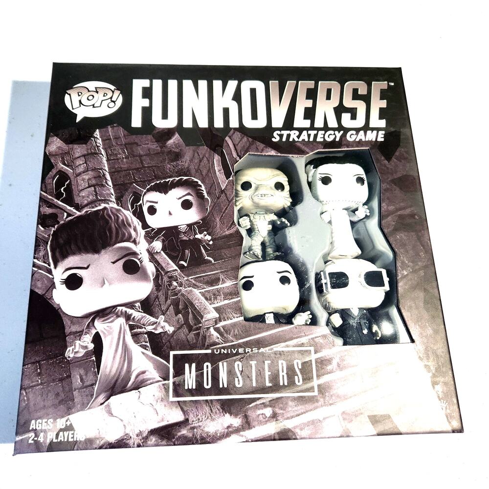 Funkoverse Universal Monsters Figure Collectible Board Game Pre-owned Un-played